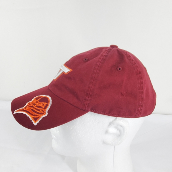 Virginia Tech Hokies Hat VT Mascot Logo Licensed Cap Embroidered Strapback OS. - Picture 3 of 12